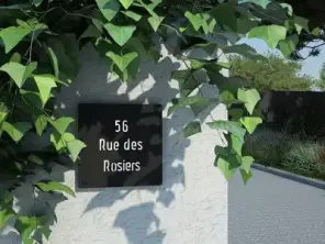 Plaque d'entrée aluminium