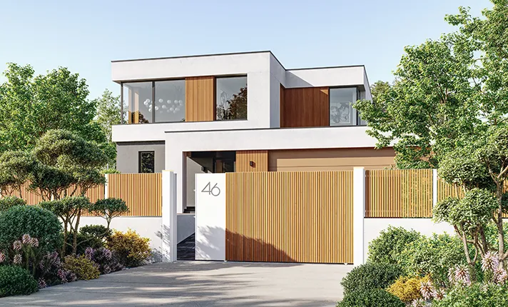 Portail Battant Red Cedar Anian