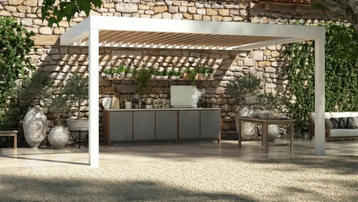 Cuisine modulable Kanell Kostum terracotta